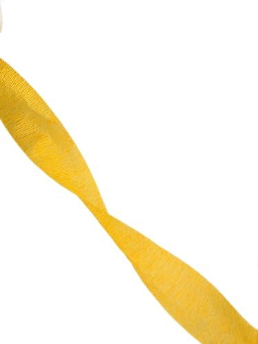 K-Kraft Goldenrod Crepe Paper Streamers 2 Rolls