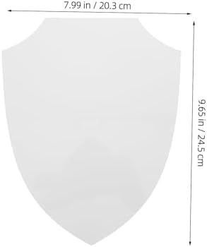Ciieeo 2pcs Unfinished Shield Photo Frame for Sublimation Crafting