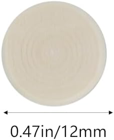 Septe 200pcs Unfinished Half Wooden Balls 12mm