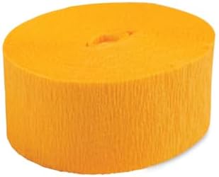 K-Kraft 3 Rolls Goldenrod Yellow Crepe Paper Streamers
