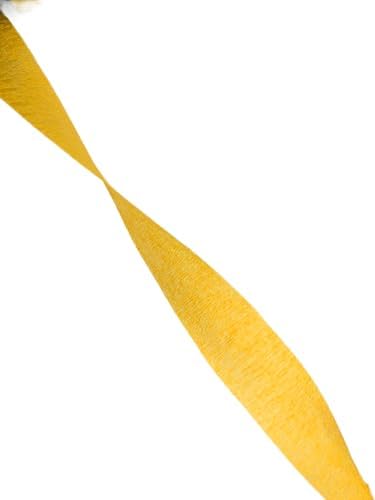 K-Kraft 3 Rolls Goldenrod Yellow Crepe Paper Streamers