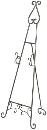 Deco 79 Adjustable 2 Tier Floor Standing Easel with Chain Support