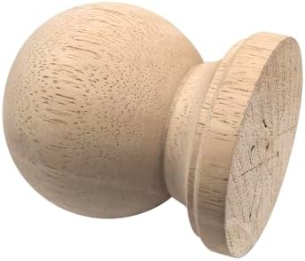 Unfinished Solid Wood Finials - Pack of 2 Style 4