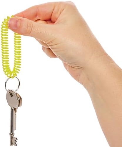 Baker Ross FN230 Spiral Keychains - 12-Pack for Kids