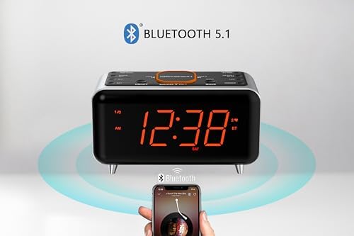 Emerson CKS1521 SmartSet Bluetooth Alarm Clock Radio
