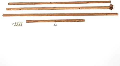 Dark Wood Rustic Art Easel Adjustable Height Stand