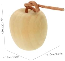 ABOOFAN 4pcs Unpainted Wood Fruit Decor DIY Kit