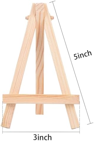 EBOOT 12 Pack Mini Wood Display Easel 5 Inch