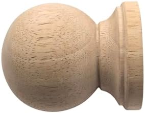 Unfinished Solid Wood Finials - Pack of 2 Style 4