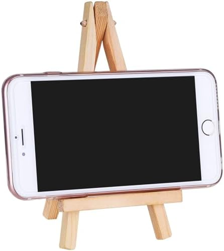 EBOOT 12 Pack Mini Wood Display Easel 5 Inch