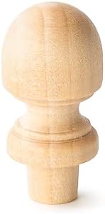 Pinehurst Crafts Small Wooden Finials 1-12 Inch Pack of 8