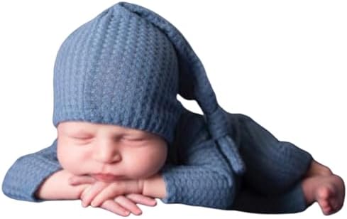 Vedory Baby Photo Props Set with Hat and Pants