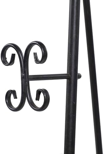Deco 79 Black Metal Scroll Easel Display Stand