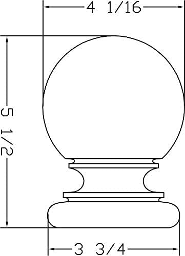 Maple Wood Finial 5 12 Inch Tall for Bed Posts