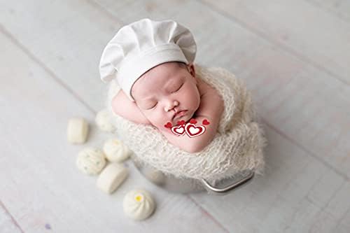 Newborn Christmas Chef Hat for Baby Boy Girl