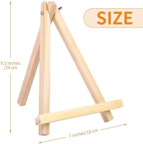Aneco 12 Pack Foldable A-Shaped Wooden Easels