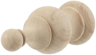 UTALIND 2 Pcs Unfinished Wood Finials for Staircase Decorations