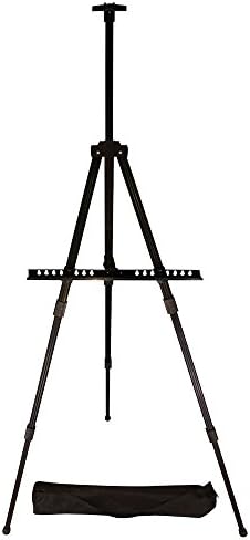 Berland Black Aluminum 71 Inch Easel with Carry Bag