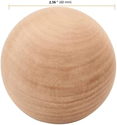 SEUNMUK 8 Pack 236 Inch Unfinished Wooden Balls for DIY Crafts