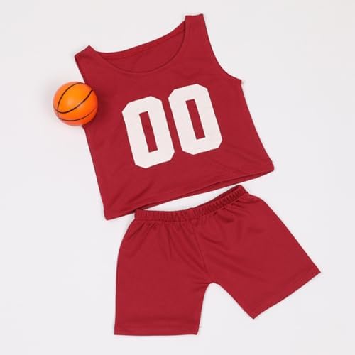 Newborn Photography Props Basketball Hat Pants Set for Baby Boy