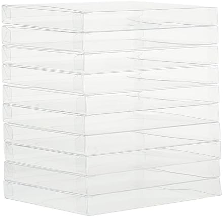 Juvale 50 Pack Clear Greeting Card Storage Boxes - 45x6 Inch