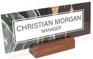 ARTSWAVE Acrylic Desk Name Plate Personalized Sign