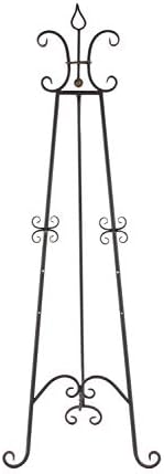 Deco 79 Black Metal Scroll Easel Display Stand