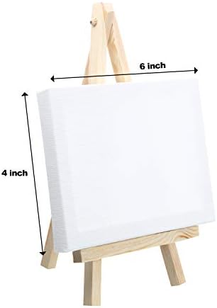 24 Pack Mini Wood Display Easel 8 Inch