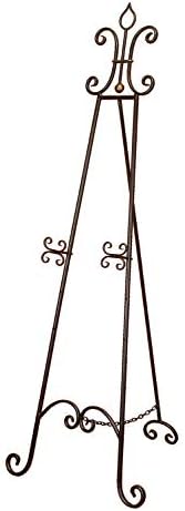 Deco 79 Black Metal Scroll Easel Display Stand