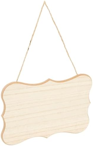 Juvale Wooden Plaques for Crafts 9x6 Inch 6 Pack