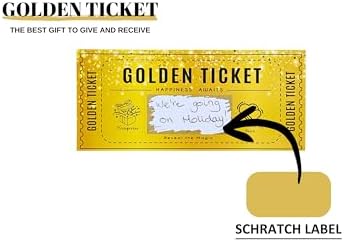 Golden Ticket Scratch Card Personalized Gift Set