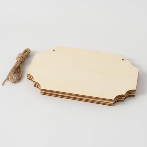 8pcs 88x59in Unfinished Wood Plaque for DIY Decoration