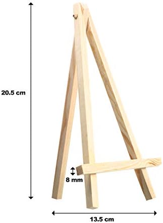 24 Pack Mini Wood Display Easel 8 Inch