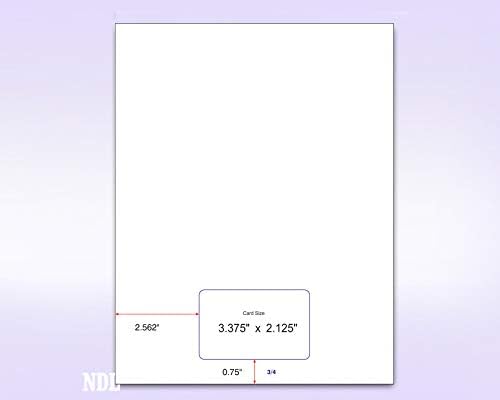 NextDayLabels Box of 500 Letter Size Forms with Integrated Card
