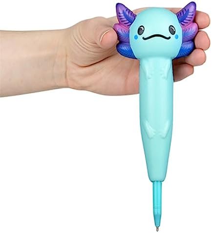 Axolotl Squishy Pens 8 In 3 Pack - Office School Fun