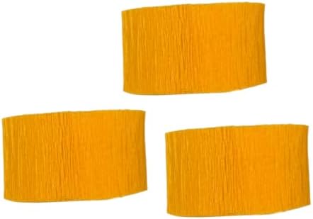 K-Kraft 3 Rolls Goldenrod Yellow Crepe Paper Streamers