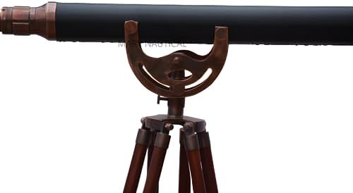 Mary Nautical Brass Telescope with Wooden Tripod Stand