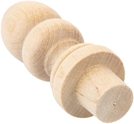 Turned Birch Finial 24375 Tall Pack of 2