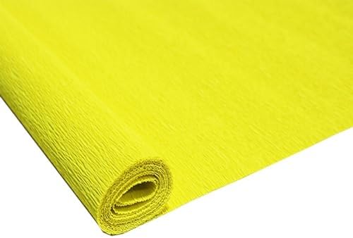 Yellow Crepe Paper Streamers 1 Roll Party Decor