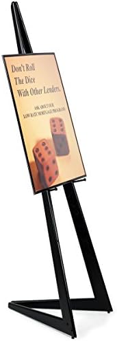 Black Bi-Fold Adjustable Wood Easel 64 H x 215 D