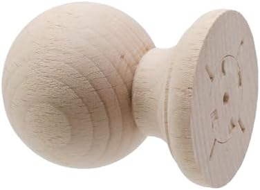 2PCS Unfinished Wood Finials for Bed Post and Curtain Rod