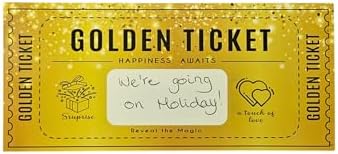 Golden Ticket Scratch Card Personalized Gift Set