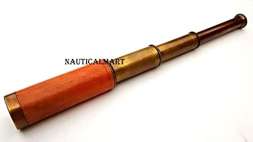 15 Inch Brass Pullout Telescope with Antique Look