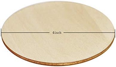 MONKEY SUN 48 Piece 4x4 Inch Unfinished Wood Coasters