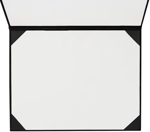 GraduationMall 85 Inch x 11 Inch Certificate Cover Holder Black 12 Packs