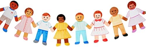 48-Pack Boys and Girls Blank Paper Cutouts for Crafts