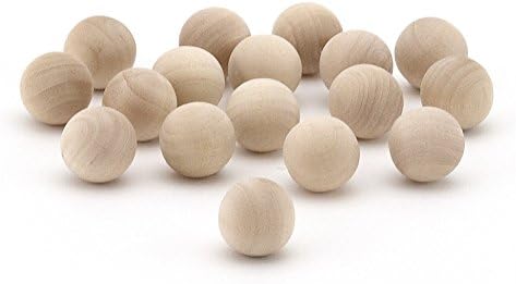 Hygloss Wood Craft Balls - 34 Inch 18 Pack