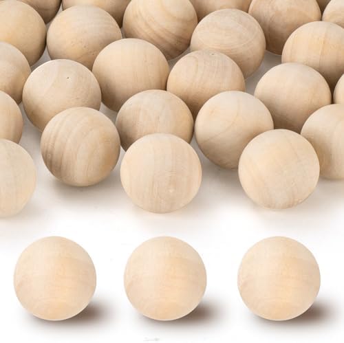 1 Inch Unfinished Wood Balls 120PCS for Crafts and DIY