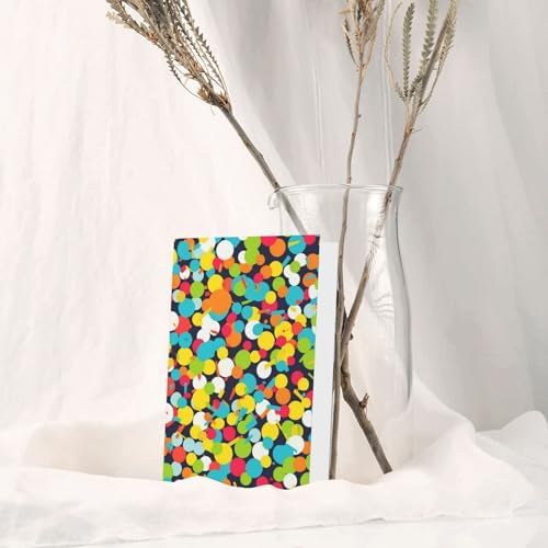 Bright Confetti Greeting Cards with Envelopes 8x6 Inches