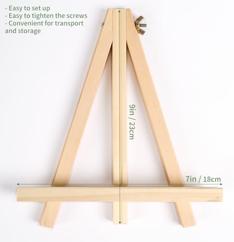 Jekkis 9 Inch Easel Set of 12 for Painting